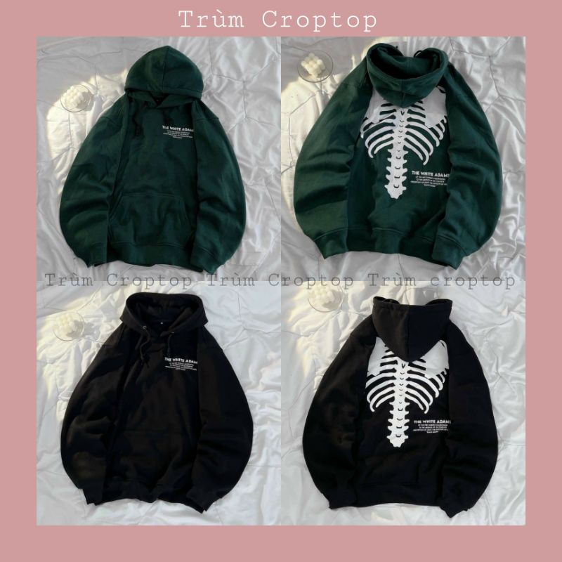 Áo Khoác Hoddie Chất Nỉ Ngoại In Hình ADAMS 2 Màu Xanh Đen Form Unisex Basic Nam Nữ
