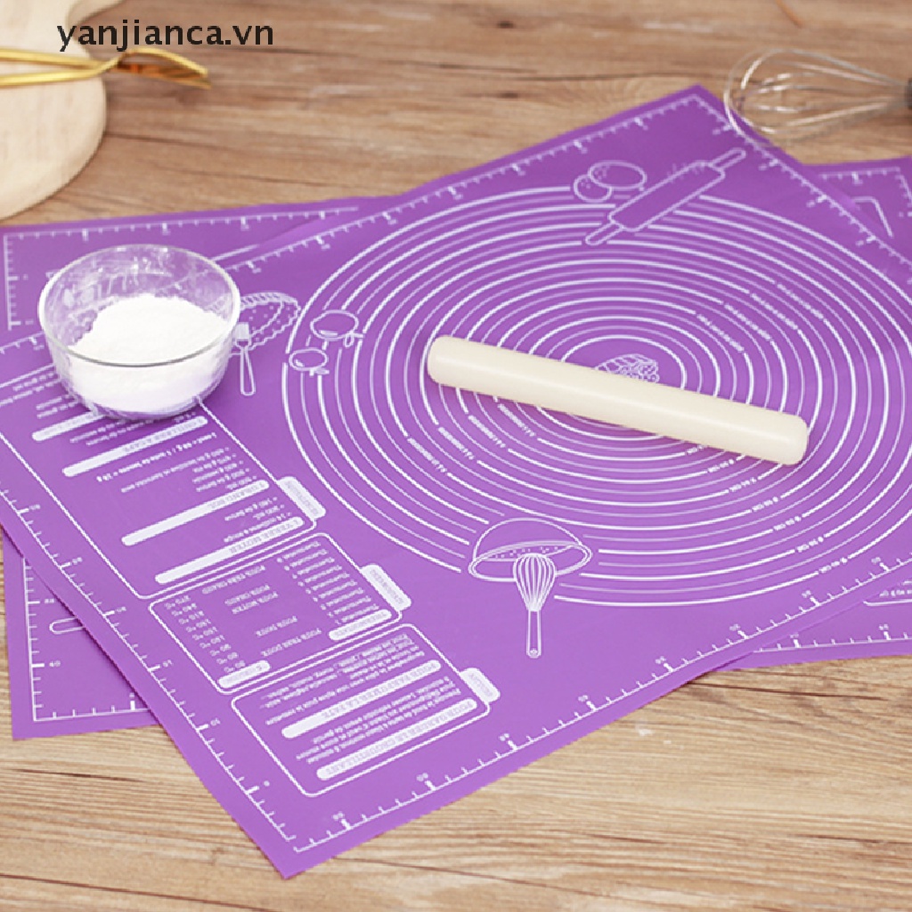 Thảm Silicone Chống Dính Hỗ Trợ Làm Bánh Tiện Dụng