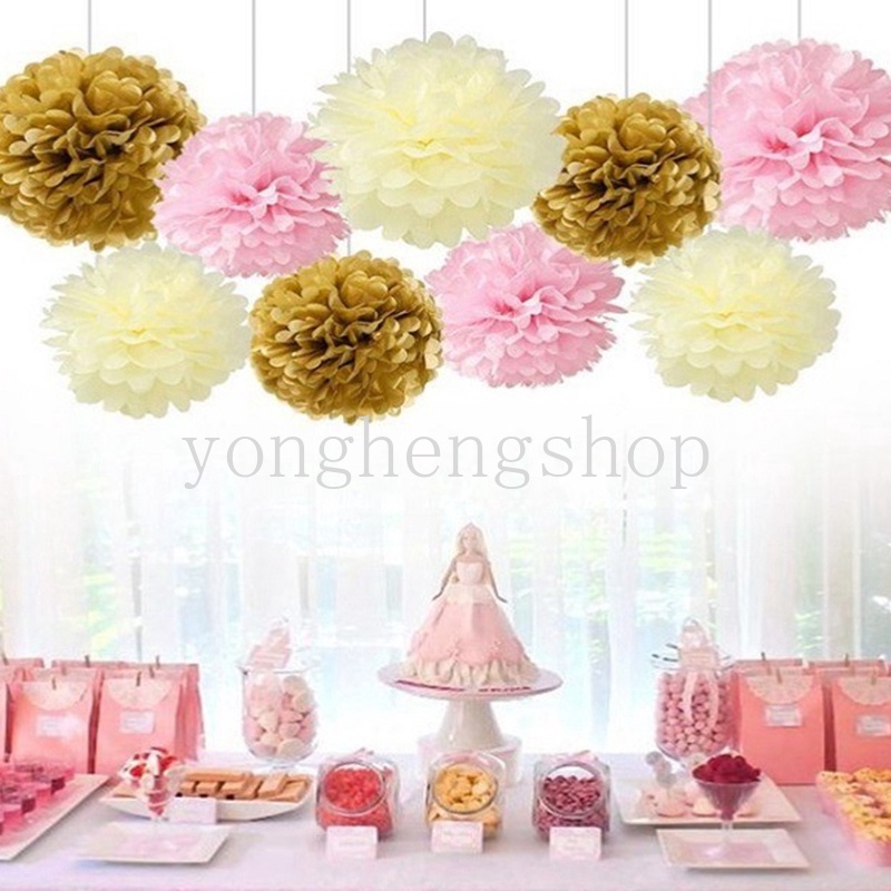 Quả cầu hoa giấy dùng trang trí tiệc cưới/sinh nhật DIY