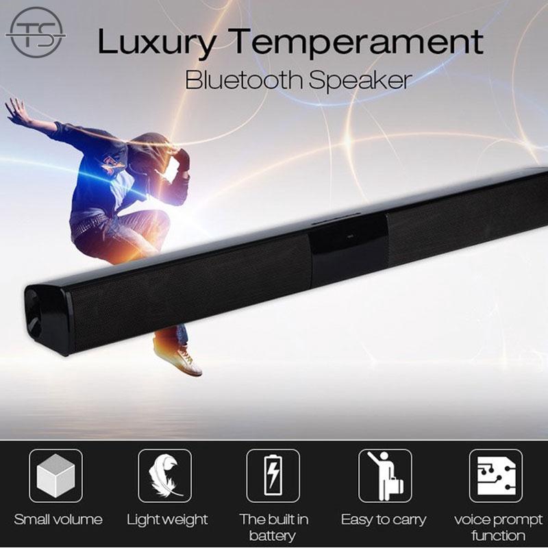 SONG Soundbar Wireless Bluetooth Speaker 5W*2 HIFI Voice Call AUX Portable