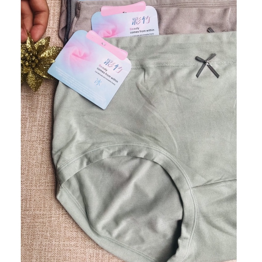 Quần lót nữ cạp cao Q528 Quần muối tiêu tối mầu chất đẹp big size 3XL co dãn cực tốt from to cho người 55-80kg | BigBuy360 - bigbuy360.vn