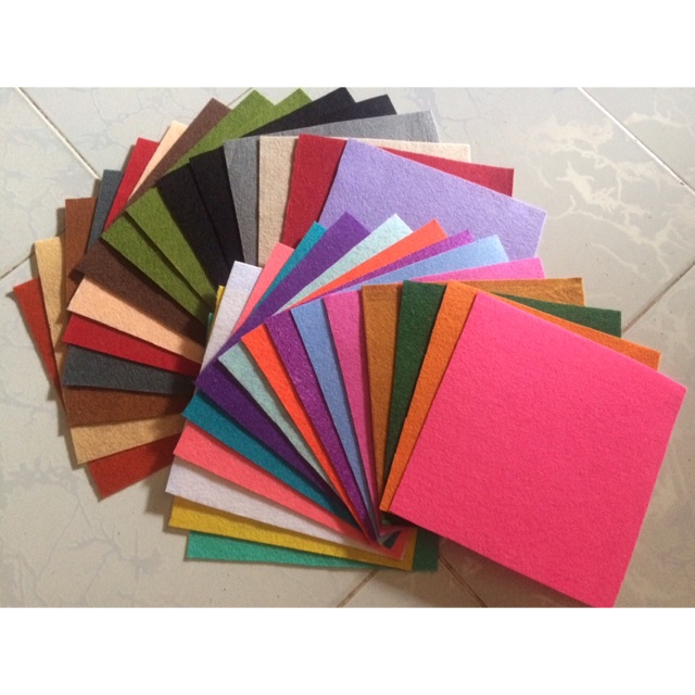 Vải Nỉ (Dạ) Cứng và Nguyên Liệu làm đồ handmade, móc khóa, móc điện thoại, bóp viết, ví tiền giá chỉ 150k