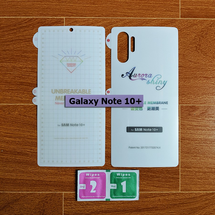 [Freeship toàn quốc từ 50k] Dán chống xước PPF Galaxy Note 10 Plus (2 mặt)