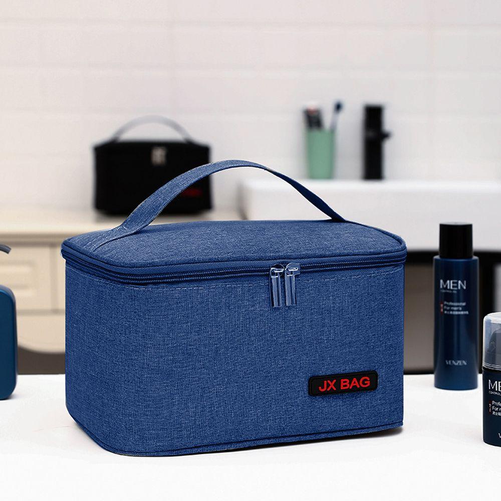 Túi Đựng Đồ Trang Điểm Bằng Nylon Màu Trơn Đơn Giản Sáng Tạo Thời Trang