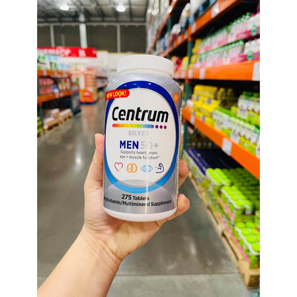 Centrum silver Men 50+ 275 viên mẫu mới