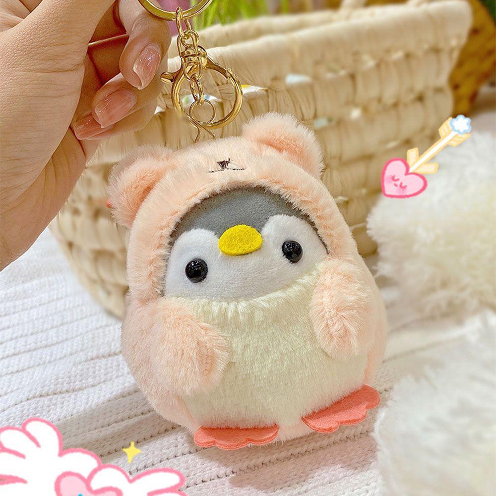 Móc Khóa Hình Chim Cánh Cụt Nhồi Bông Dễ Thương