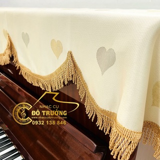 Khăn Phủ Đàn Piano mẫu tim