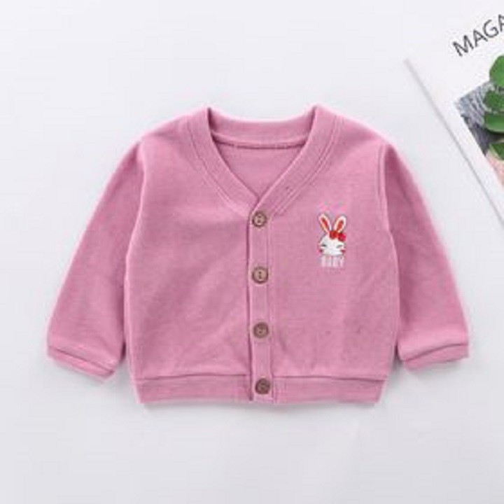 Áo khoác len dài tay cho bé-áo len dệt kim cardigan, hàng quảng châu