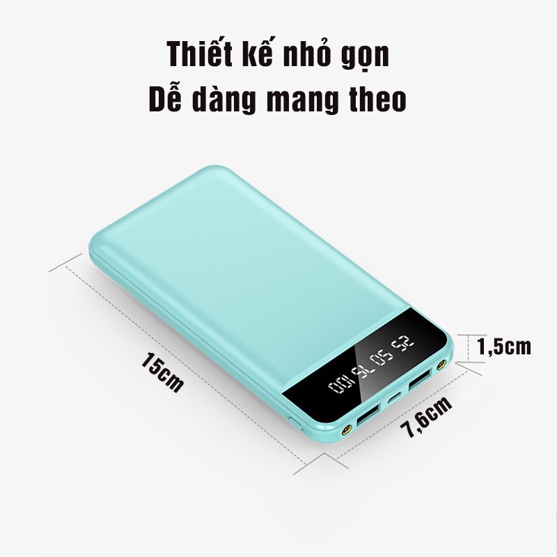 [HOT] Sạc dự phòng thông minh tích hợp màn hình Led Dung Lượng 10000MAH KJ-A110