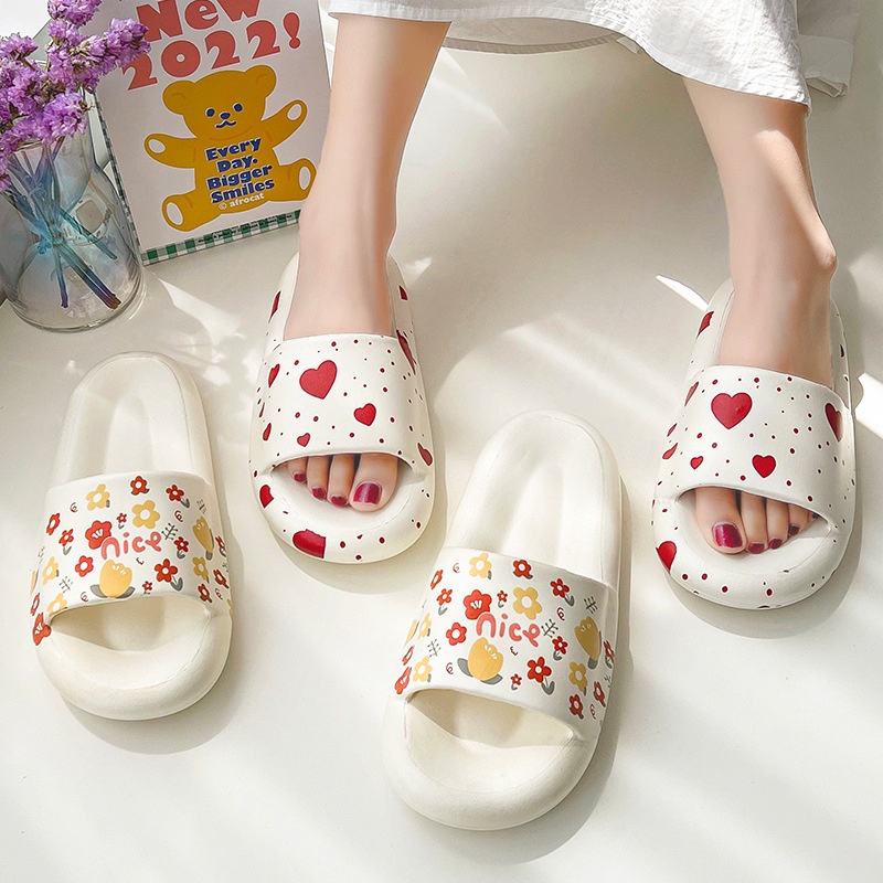 Dép đi trong nhà Đế Dày Chống Trượt Thời Trang Mùa Hè Cho Nữ