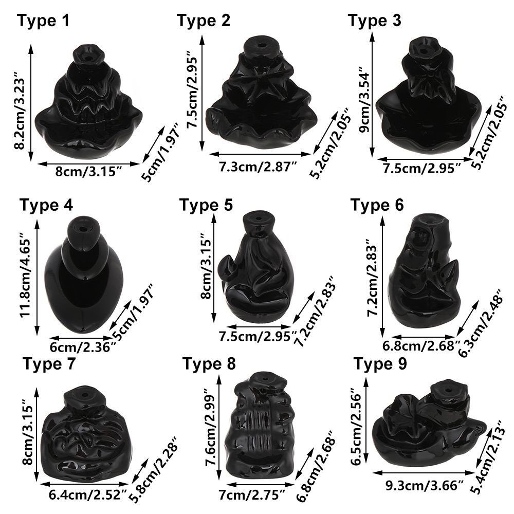 Giá đỡ đốt trầm hương hình tháp bằng sứ trang trí nhà cửa