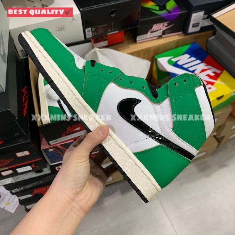 Giày Air Jordan 1 Retro High "Lucky Green" (Best Quality)