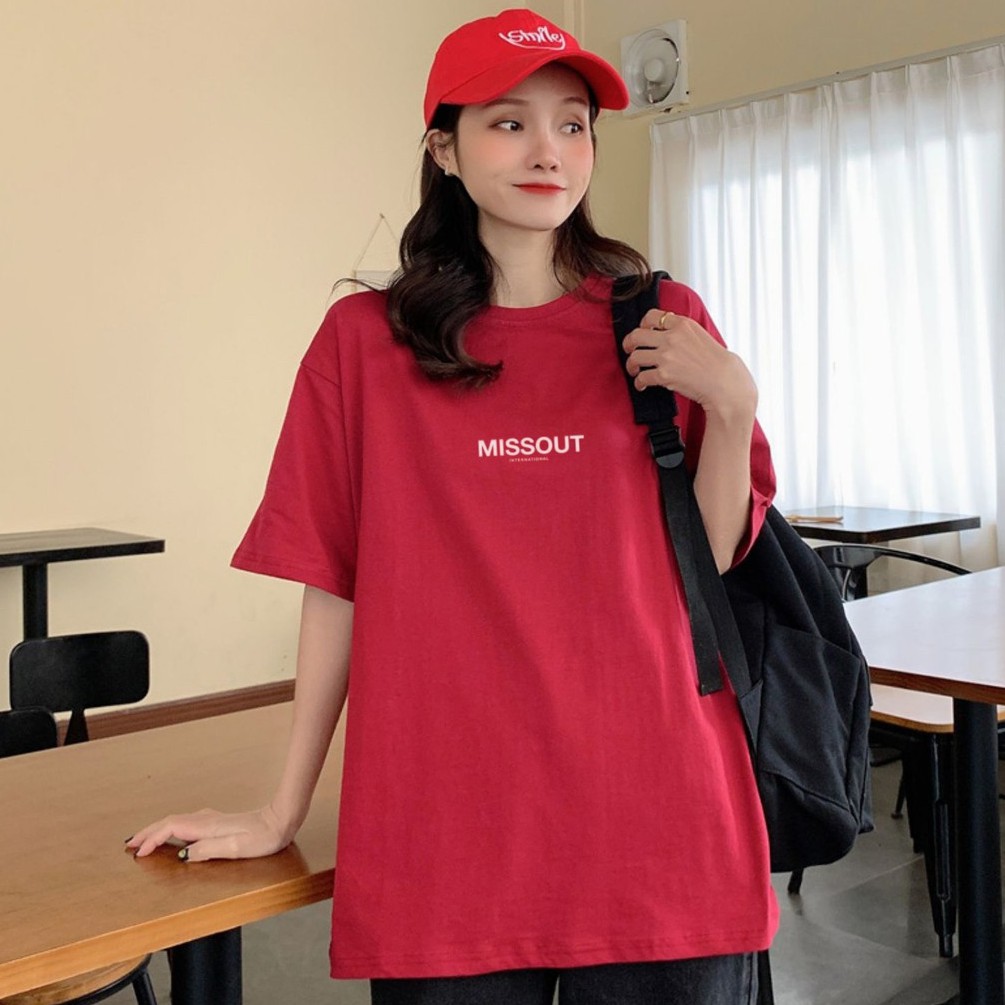 Áo thun tay lỡ 💸 MISSOUT 💸 phông Unisex nam nữ tee oversize form rộng pull Ulzzang Streetwear Hàn Quốc vải mềm