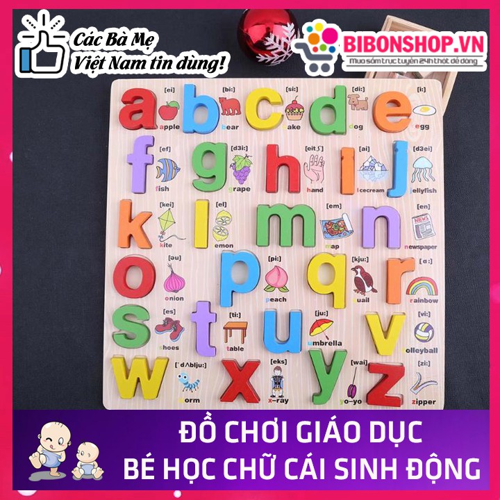 Bảng Học Chữ Cái In Thường Có Phiên Âm Tiếng Anh Cho Bé