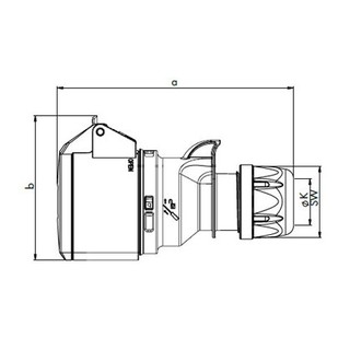 Ổ cắm công nghiệp F214-6