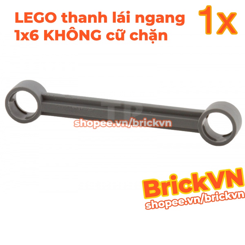LEGO Technic Thanh Lái  1x6 Không Có Nút Chặn, Xám Đậm ID 4629920 32005