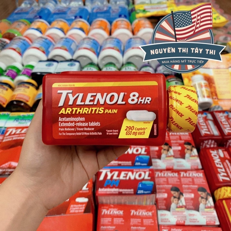 𝙏YLỄ𝙉OL Nắp Vàng 650mg của Mỹ 290 viên Xuất xứ Mỹ Date 2023