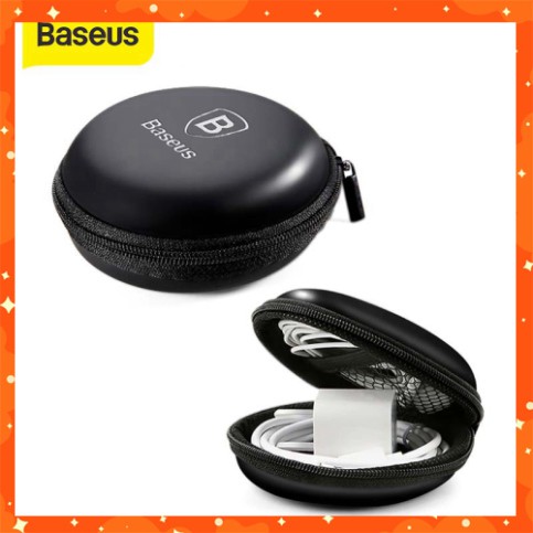Túi Baseus thân cứng mini đựng tai nghe/cáp sạc USB/thẻ nhớ SD TF
