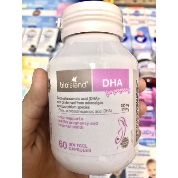 Viên DHA Bầu Bio Island 60 viên hàng Úc