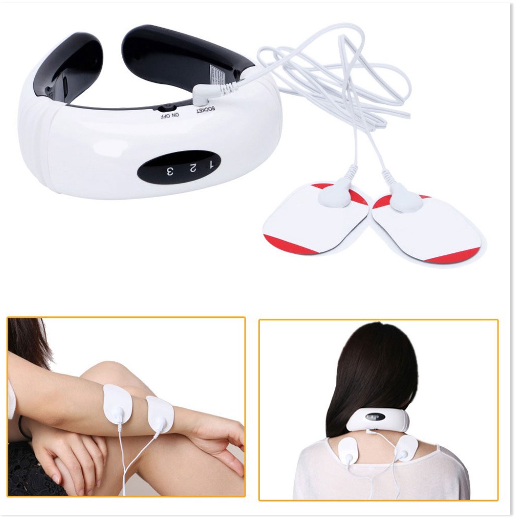 Massage Vai Gáy Neck KL-5830Free Ship Cảm ứng xung điện 3D, Giúp nhức mỏi cổ, vai, gáy tuyệt đối.