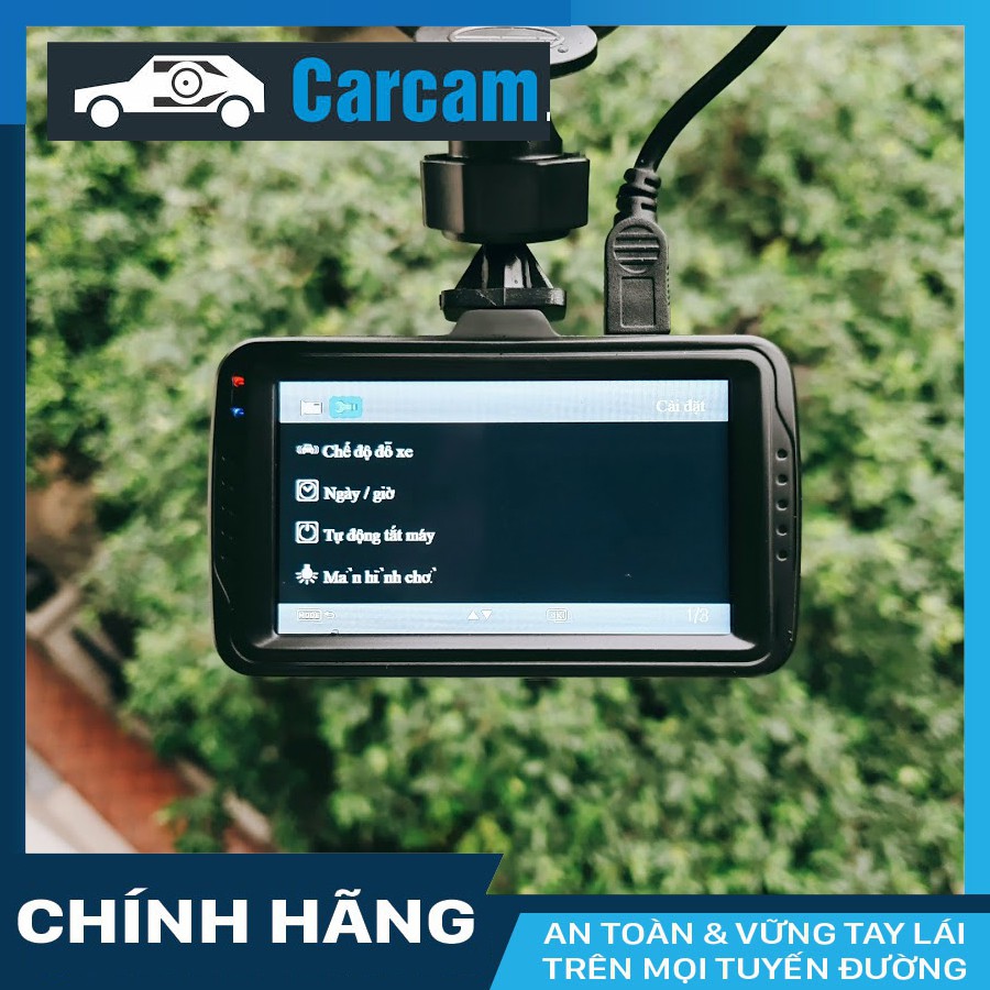 Camera hành trình Carcam X650S + thẻ nhớ 16GB Class 10 - hàng chính hãng