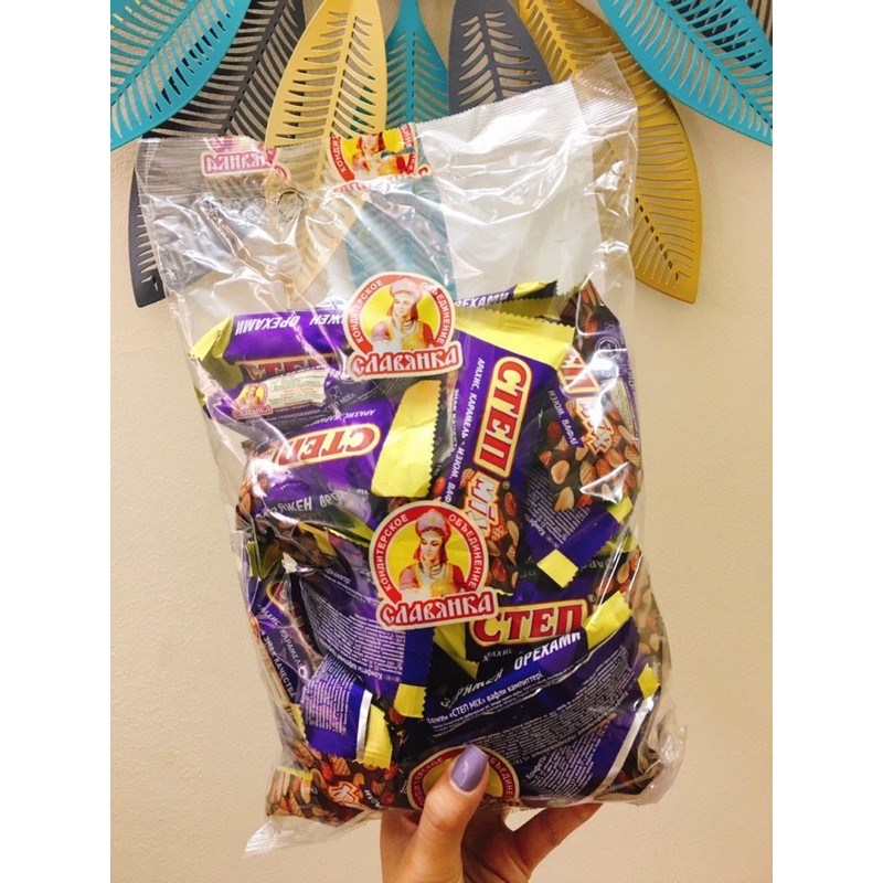 KẸO SOCOLA STEP MIX NGA GÓI TÍM 1KG