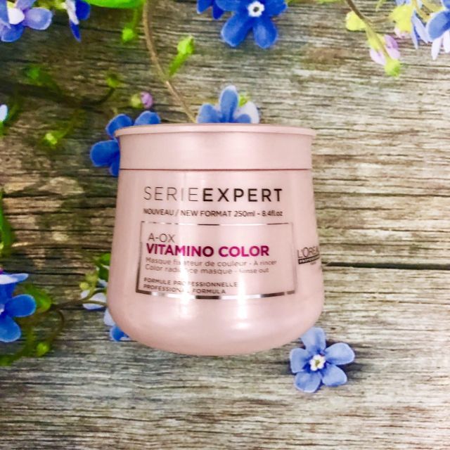 Hấp dầu dưỡng màu tóc nhuộm LOreal Series Expert Vitamino masque 250ml