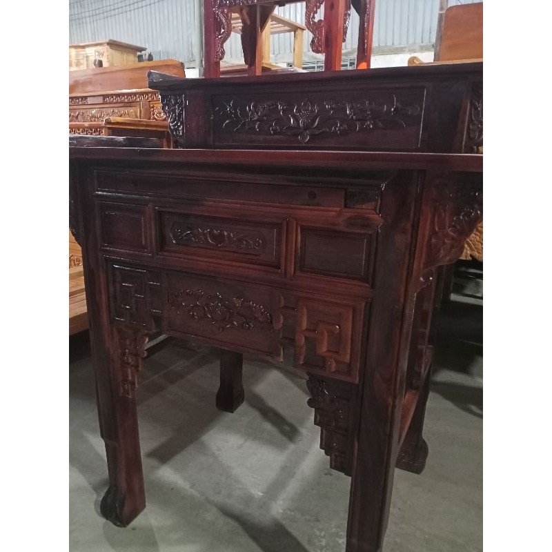 Bàn Thờ Bàn Cúng 2 tầng gỗ Muồng- Cẩm Thị- Chiu Liu 107cm giá 3tr70