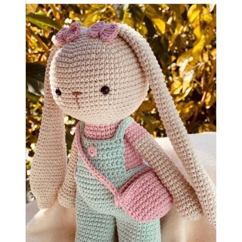 Thỏ bự tai dài mặc yếm handmade