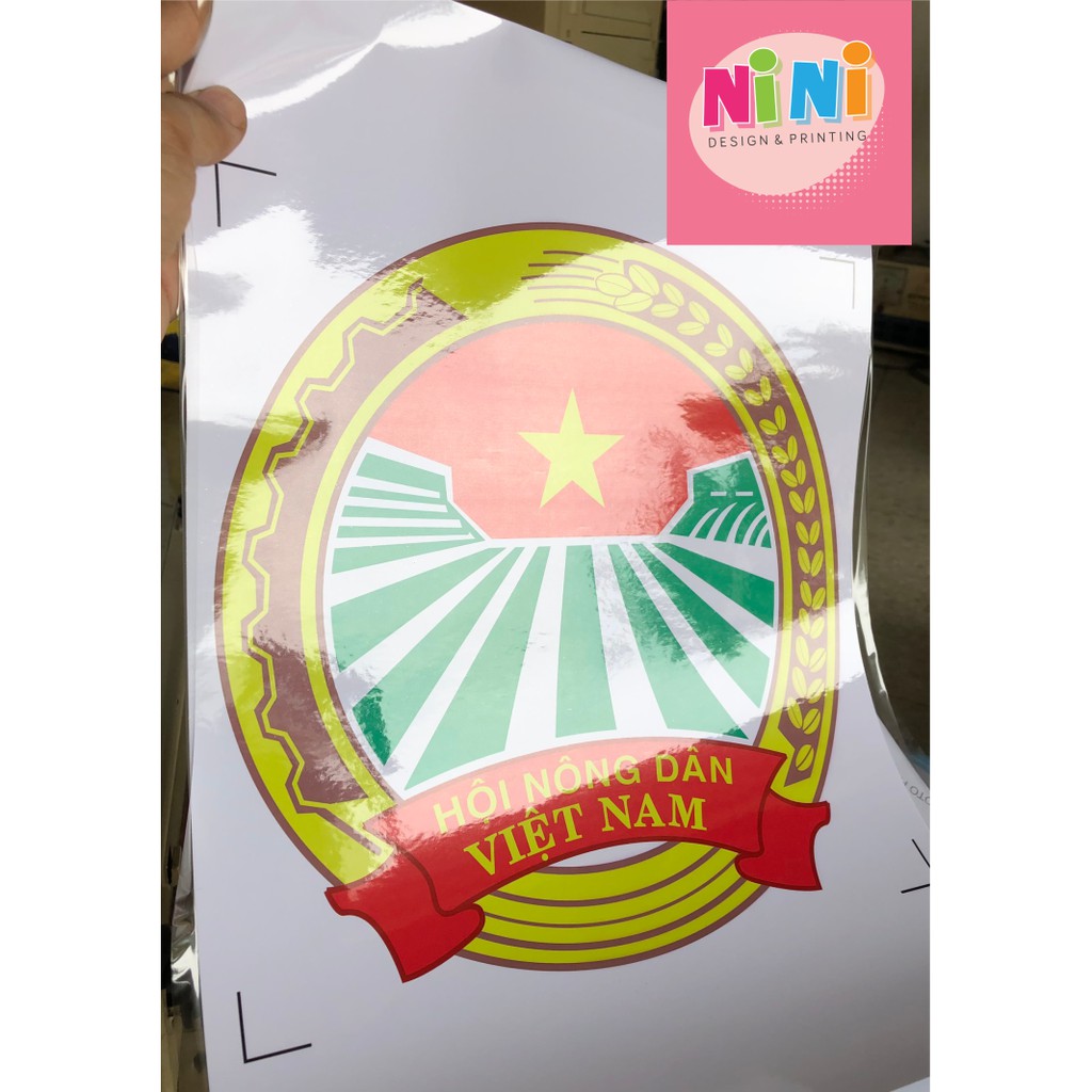 [5 tờ decal nhựa siêu dính] In tem, decal, logo, sticker chất liệu nhựa dán khổ to - cắt theo yêu cầu