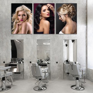 Combo tranh spa, tranh salon tóc, hair spa, tranh trang trí massage, tranh nghệ thuật tóc, nail.