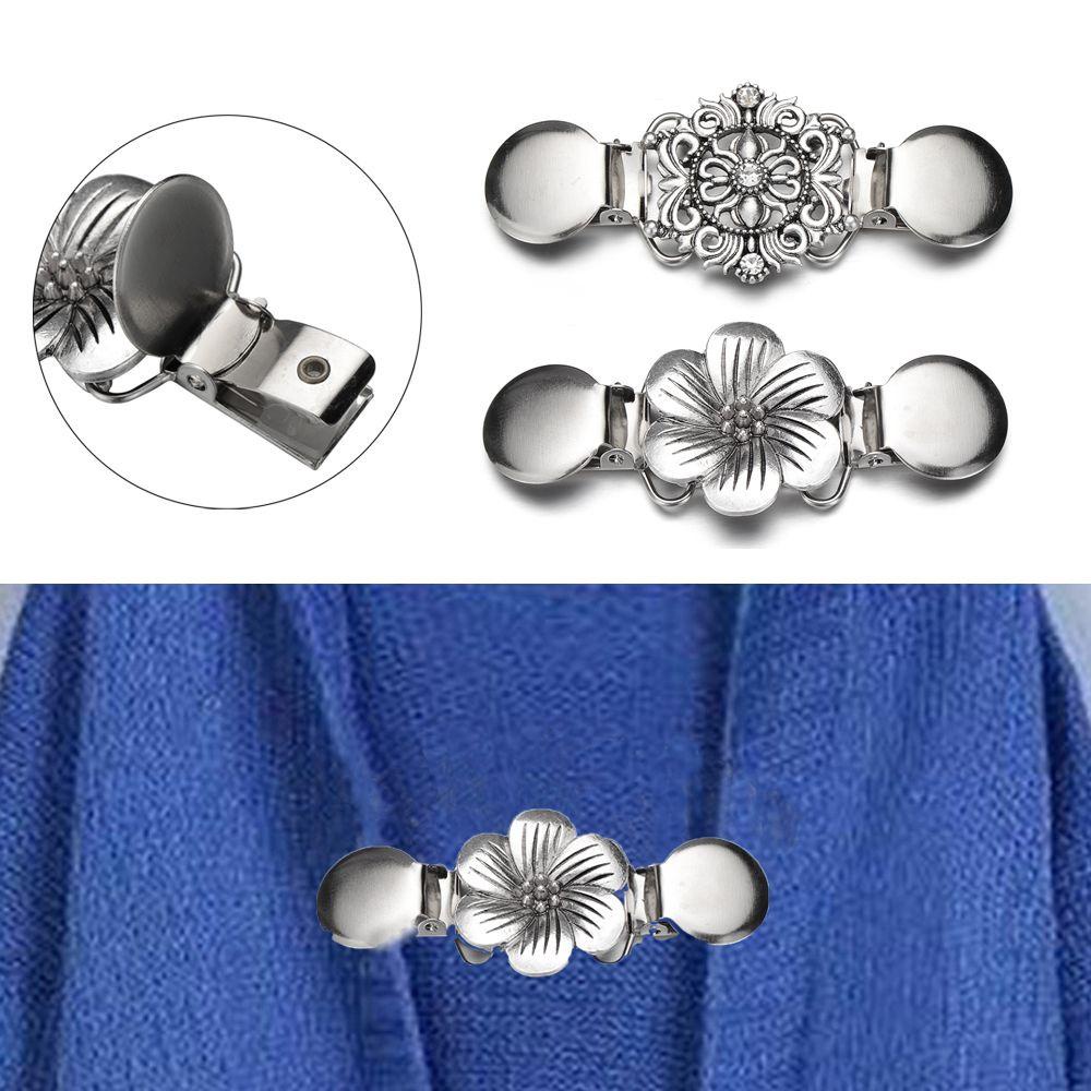 SUMU Kẹp Cài Áo Cardigan Hình Hoa Đính Đá Thời Trang Mùa Đông Mới