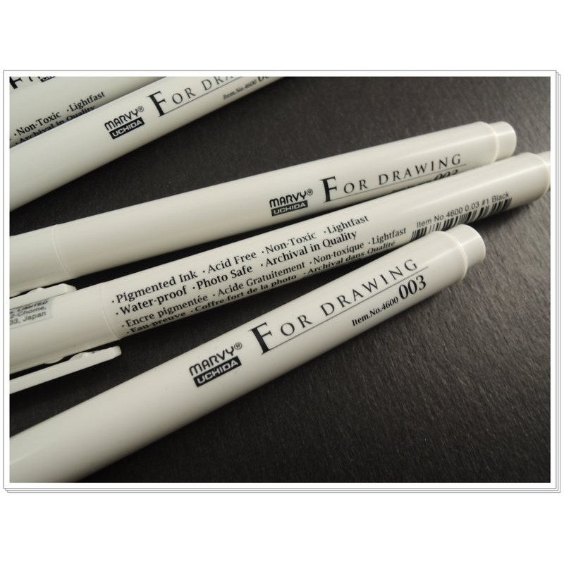 MỚI Bút line chuyên nghiệp Marvy Uchida 4600 nhiều màu All Size 0.6 0.8 0.9