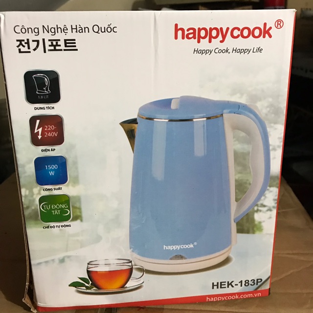 Ấm siêu tốc Happycook HEX-183P