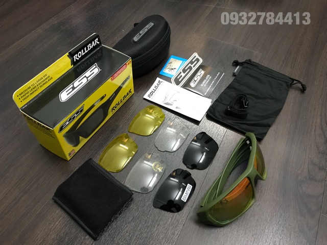 Mắt kiếng mát ESS ROLLBAR 4 tròng thay đổi | BigBuy360 - bigbuy360.vn