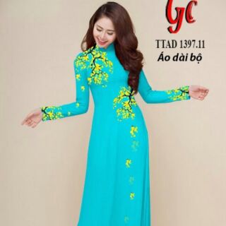 Vải áo dài hoa đẹp