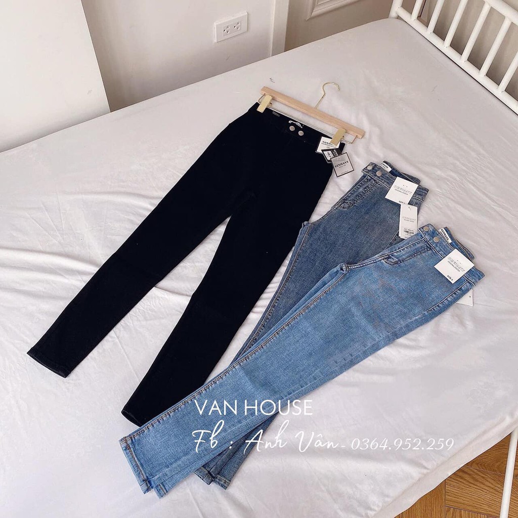 [Mã WASTMAY giảm 15% tối đa 30K đơn 150K] Bán sỉ quần bò cạp cao 2 khuy cho nữ