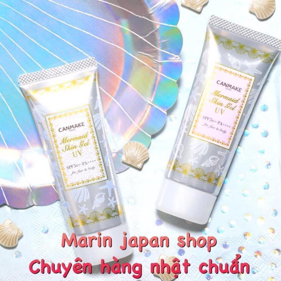 (SALE 350k-&gt; 235k)KEM LÓT CHỐNG NẮNG-MERMAID SKIN GEL UV CANMAKE NHẬT BẢN