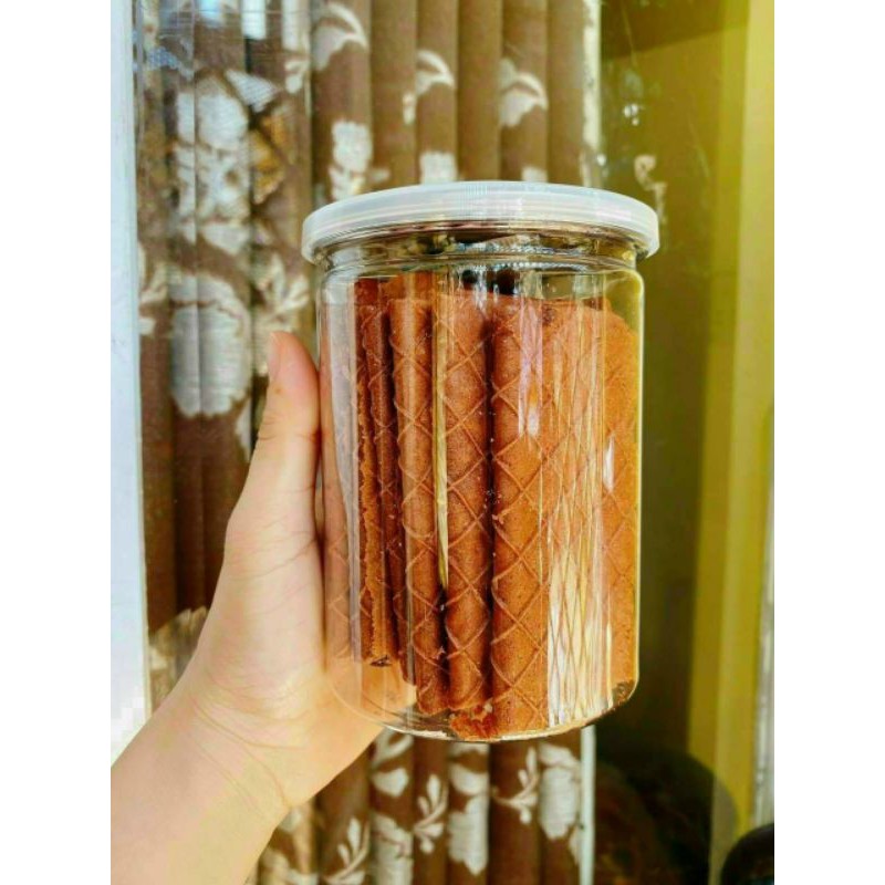 Bánh kẹp cacao lon 250gr[FREE SHIP] TỪ ĐƠN 50K, [Loại Đặc Biệt] Hàng ngon nhà làm