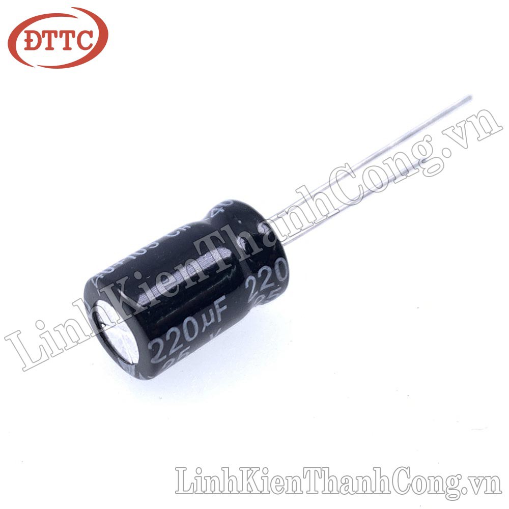 Bộ 5 Chiếc Tụ 220uF 25V (6x12mm)