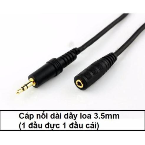 Dây nối dài  loa tai nghe  JSJ loại tốt chống nhiễu dài 1.8m - 3m