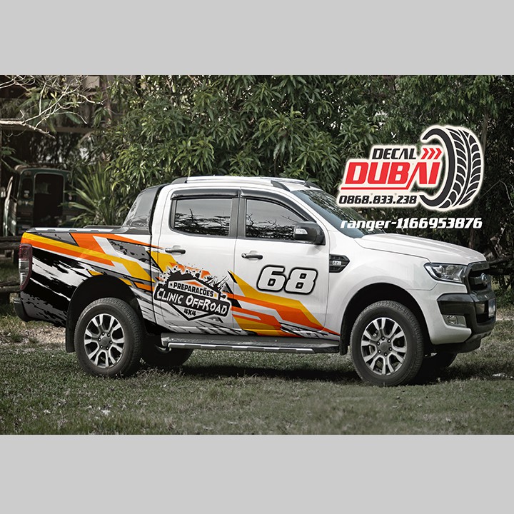 Tem dán sườn xe ford ranger