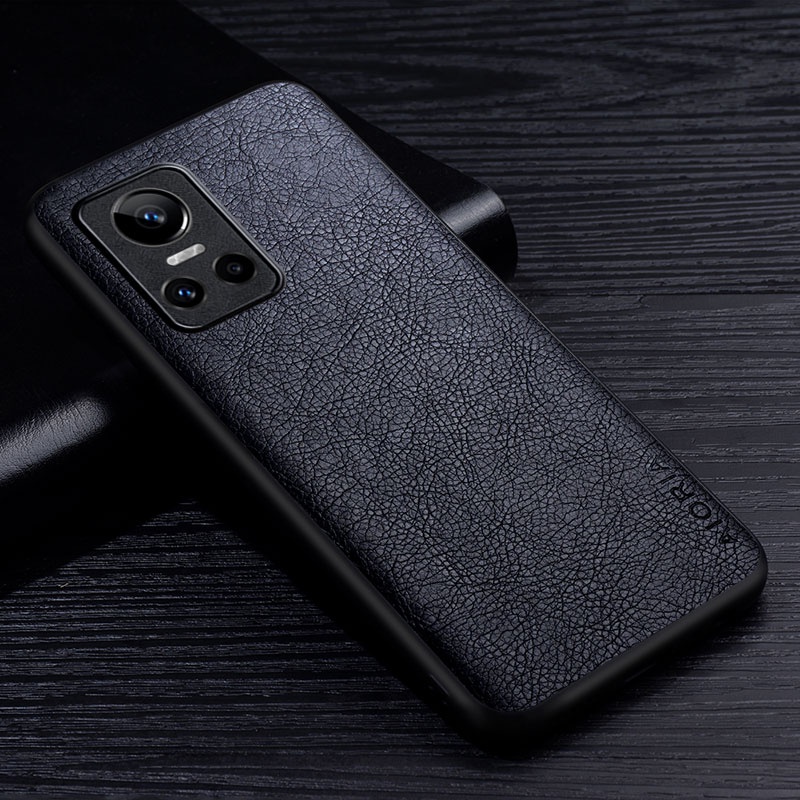 Ốp Điện Thoại TPU & PC Cứng Da PU 2 Trong 1 Cho oppo realme gt neo3