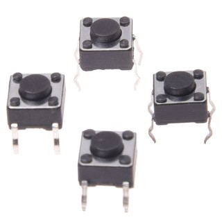 100 Pcs 6 x 6mm x 4.3mm Panel PCB Momentary Tactile Tact Push Button Switch DIP