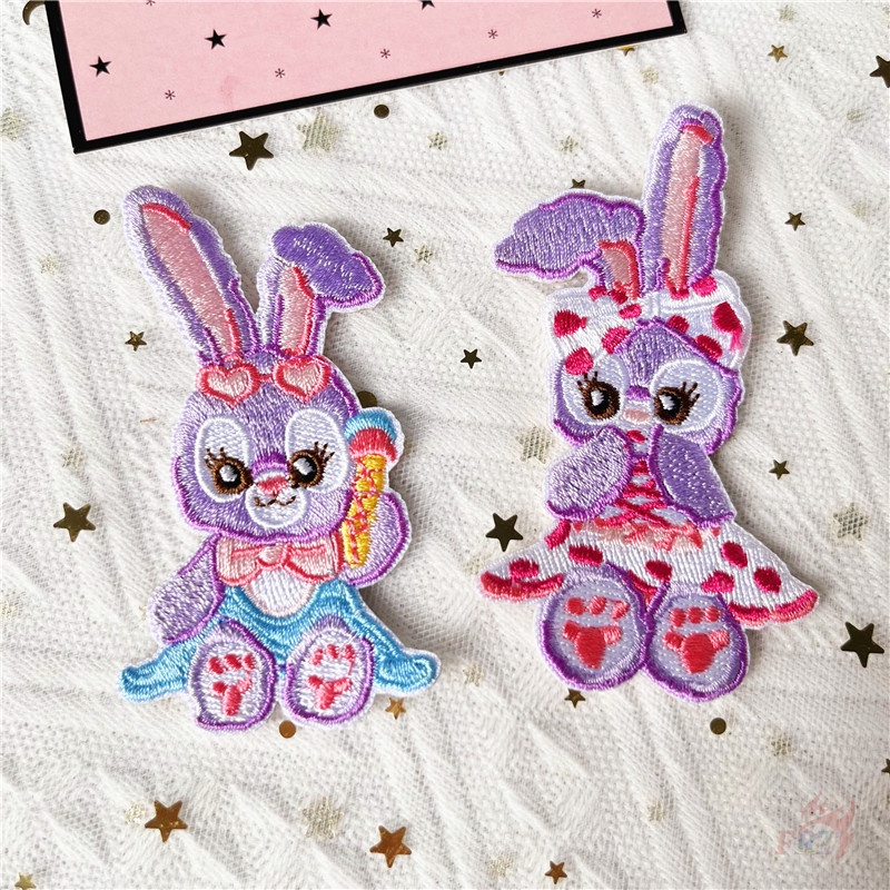 ☸ Stellalou / Linabel / Duffy Miếng Dán Tự Dính ☸ 1 Miếng Dán Ủi Quần Áo Hình Nhân Vật Hoạt Hình Ngộ Nghĩnh