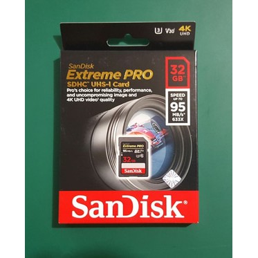 Thẻ Nhớ Sandisk Extreme Pro Sdhc - 32gb Tốc Độ 95mb / S