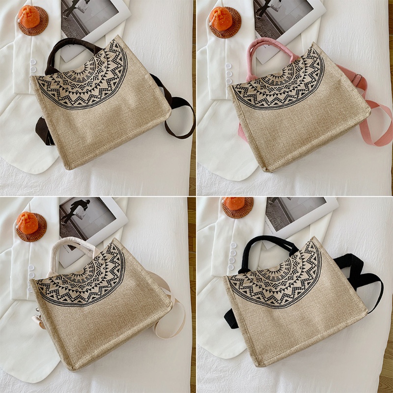 Túi Xách Vải Canvas Cỡ Lớn Có Thể Tái Sử Dụng Thời Trang Cho Nữ