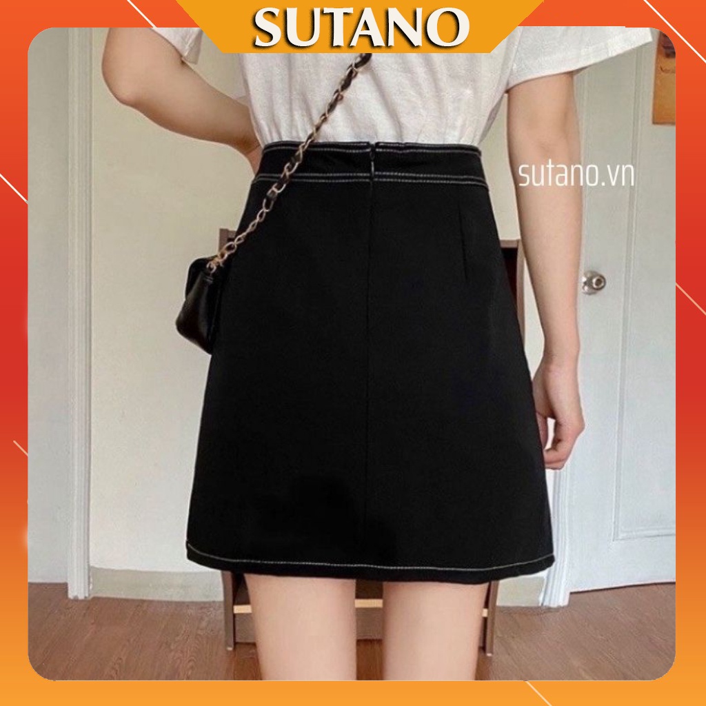 [XẢ SỐC] Chân váy chữ a chân váy ngắn nữ trần chỉ nổi giả túi thời trang CV451 SUTANO