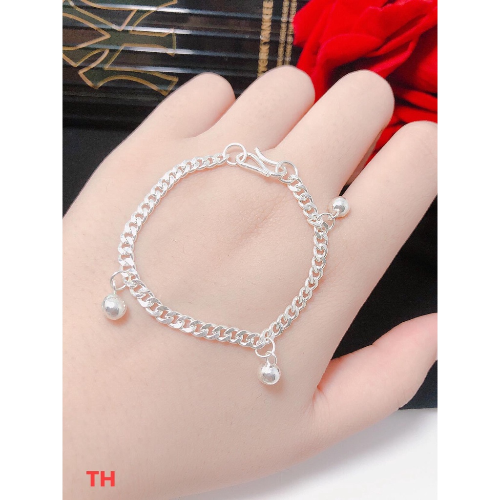 Lắc tay trẻ em, lắc mắt xích bạc ta chuẩn