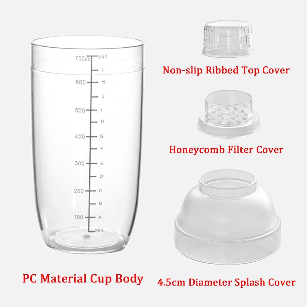 Bình Lắc Pha Chế Cocktail Bằng Nhựa Trong Suốt 300/500/700/1000ml